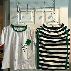 Women Blouse and Skirt Set